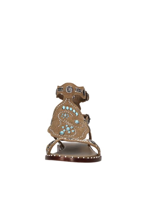 Sandali flat in camoscio ASH | PARAIBA BIS SUEDE VELOURSANTILOPE